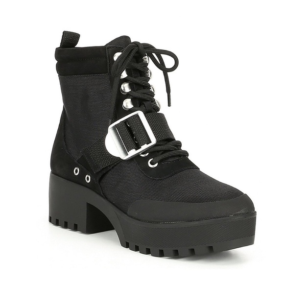 Steve Madden Shoes - Steve Madden Grady Buckle Hiker Combat Boots